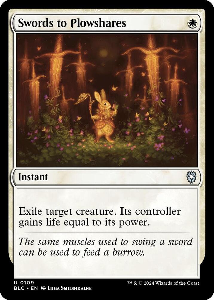 Swords to Plowshares [Bloomburrow Commander]