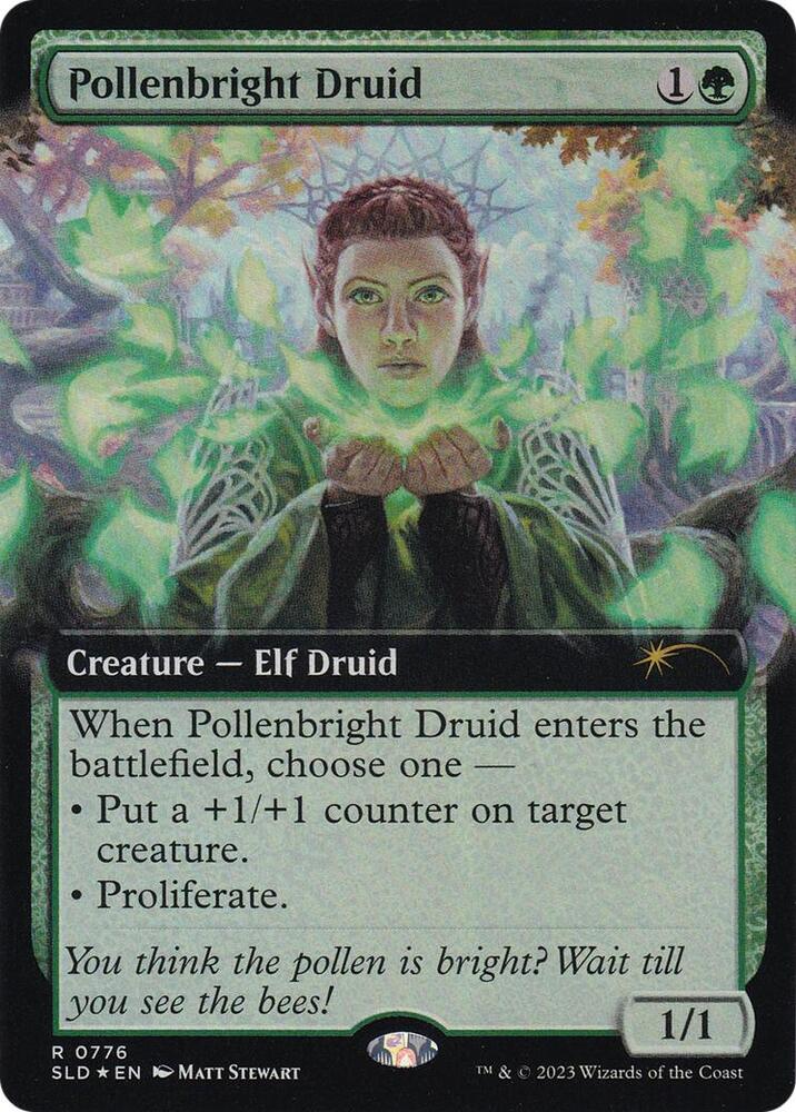 Pollenbright Druid (Extended Art) [Secret Lair Drop Series]