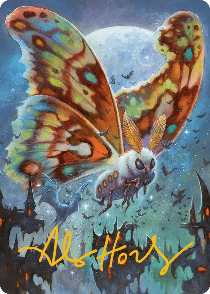 Luminous Broodmoth Art Card (Gold-Stamped Signature) [Bloomburrow Art Series]