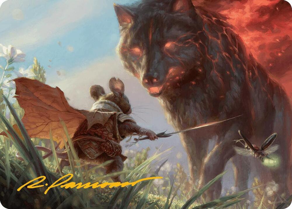 Repel Calamity Art Card (Gold-Stamped Signature) [Bloomburrow Art Series]