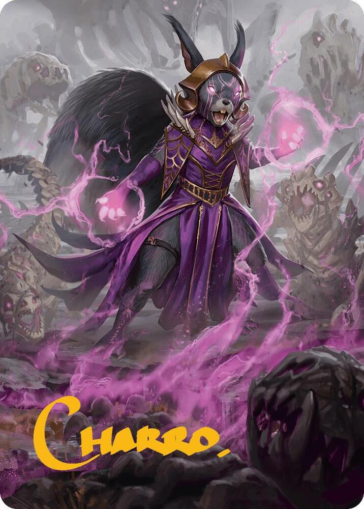 Liliana of the Dark Realms Art Card (Gold-Stamped Signature) [Bloomburrow Art Series]