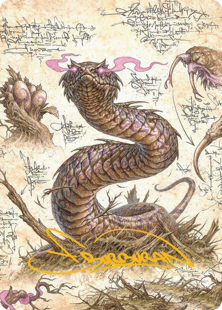 Rottenmouth Viper Art Card (Gold-Stamped Signature) [Bloomburrow Art Series]