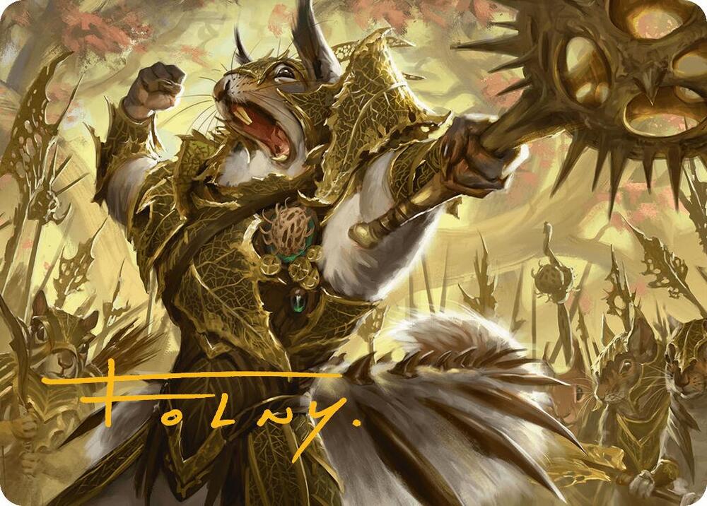 Honored Dreyleader Art Card (Gold-Stamped Signature) [Bloomburrow Art Series]