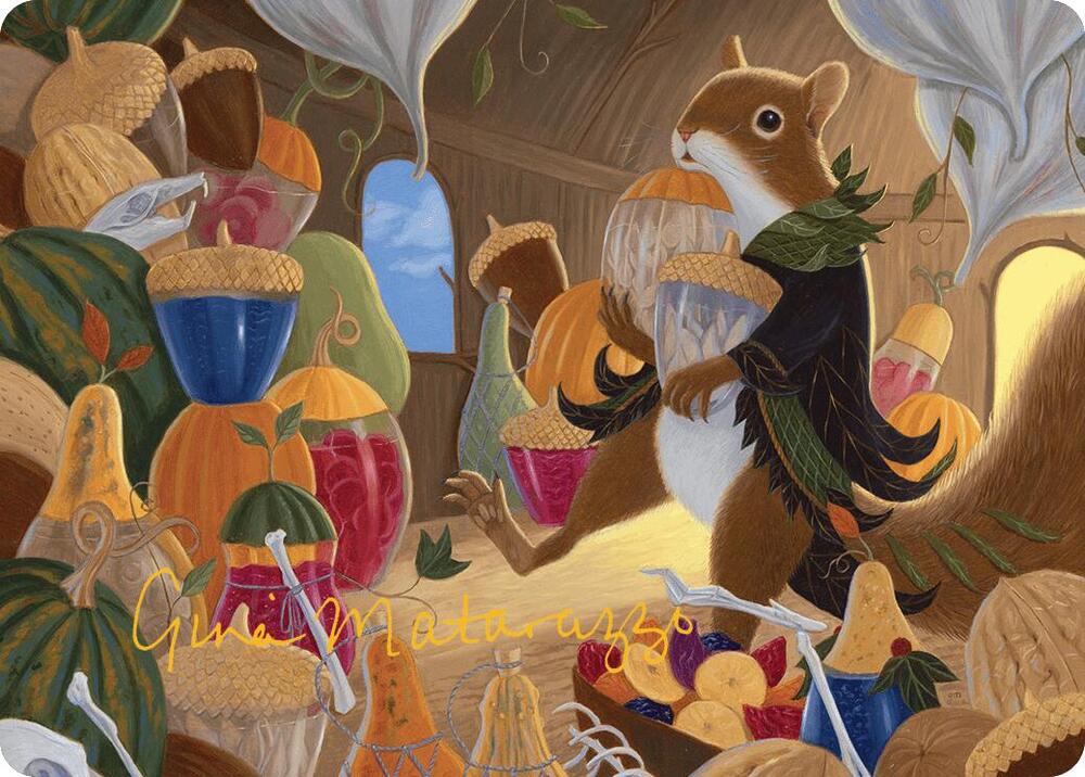 Stocking the Pantry Art Card (Gold-Stamped Signature) [Bloomburrow Art Series]