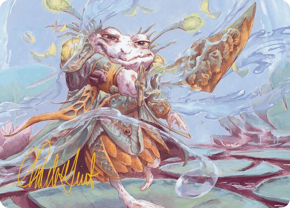 Glarb, Calamity's Augur Art Card (Gold-Stamped Signature) [Bloomburrow Art Series]