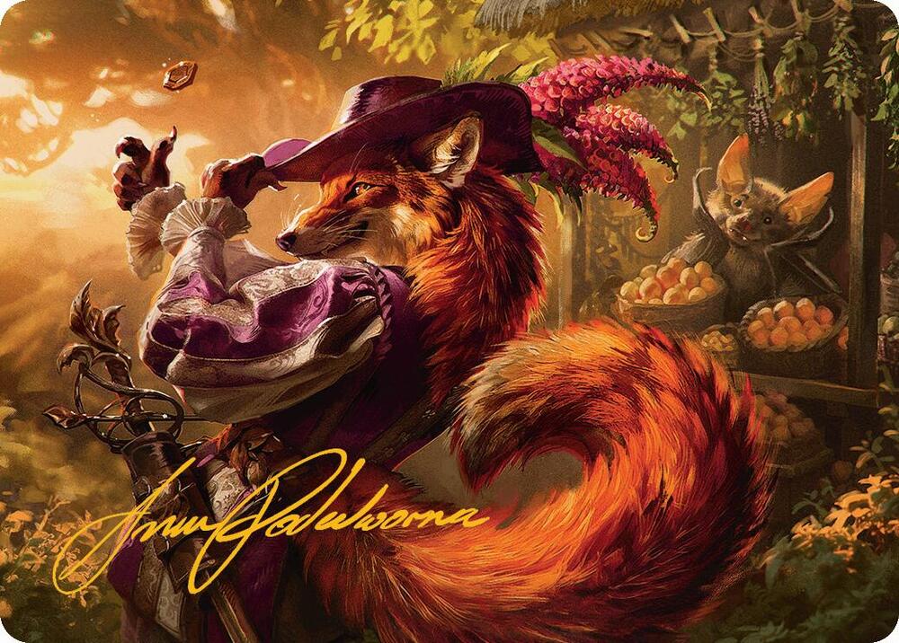 Mr. Foxglove Art Card (Gold-Stamped Signature) [Bloomburrow Art Series]