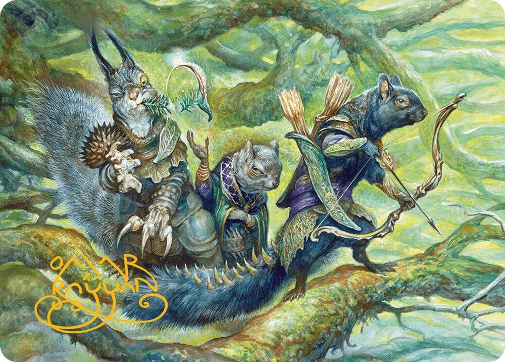 The Odd Acorn Gang Art Card (Gold-Stamped Signature) [Bloomburrow Art Series]