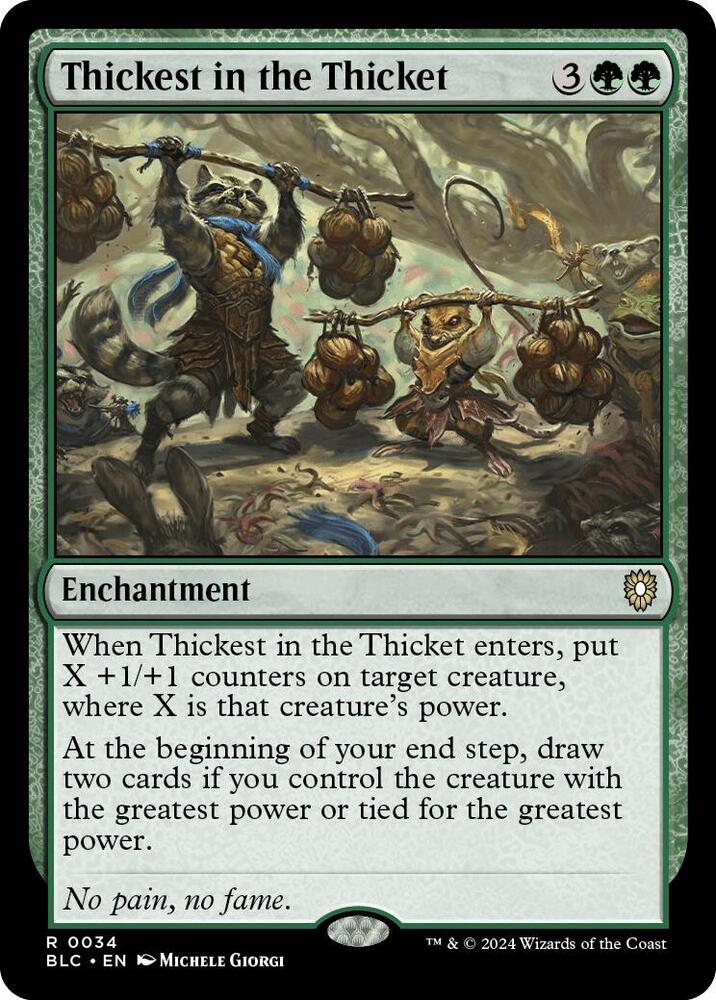 Thickest in the Thicket [Bloomburrow Commander]