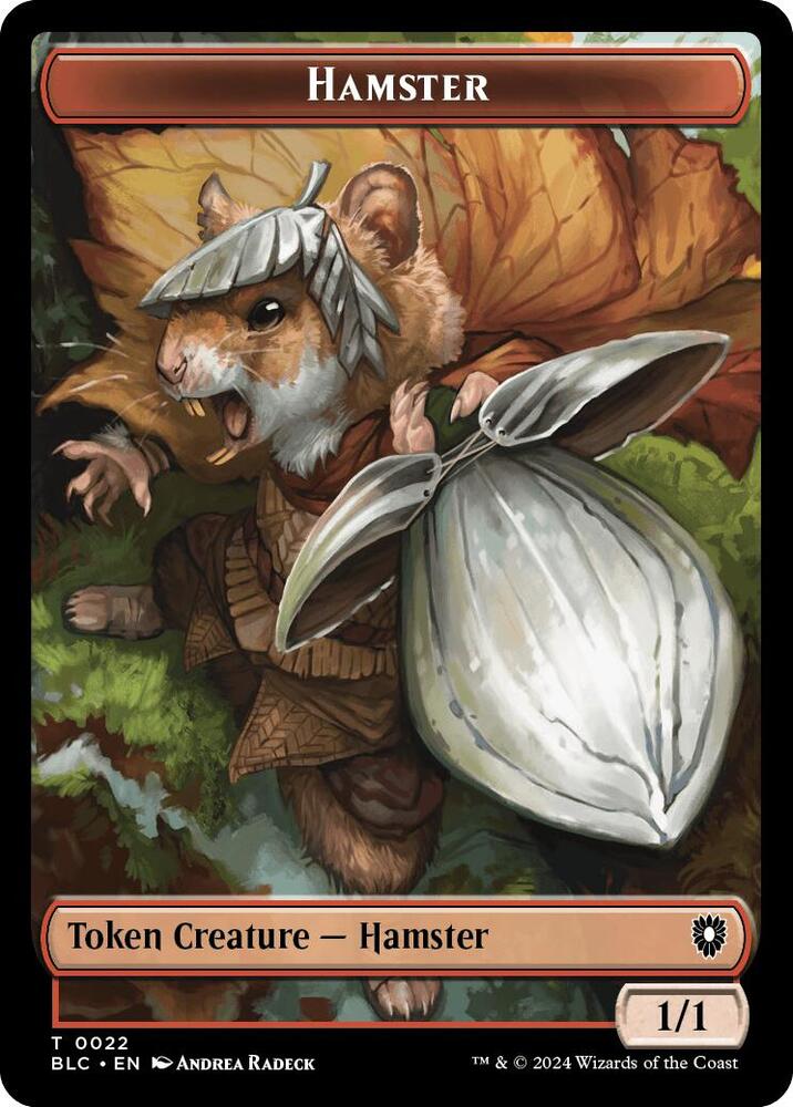 Hamster // City's Blessing Double-Sided Token [Bloomburrow Commander Tokens]