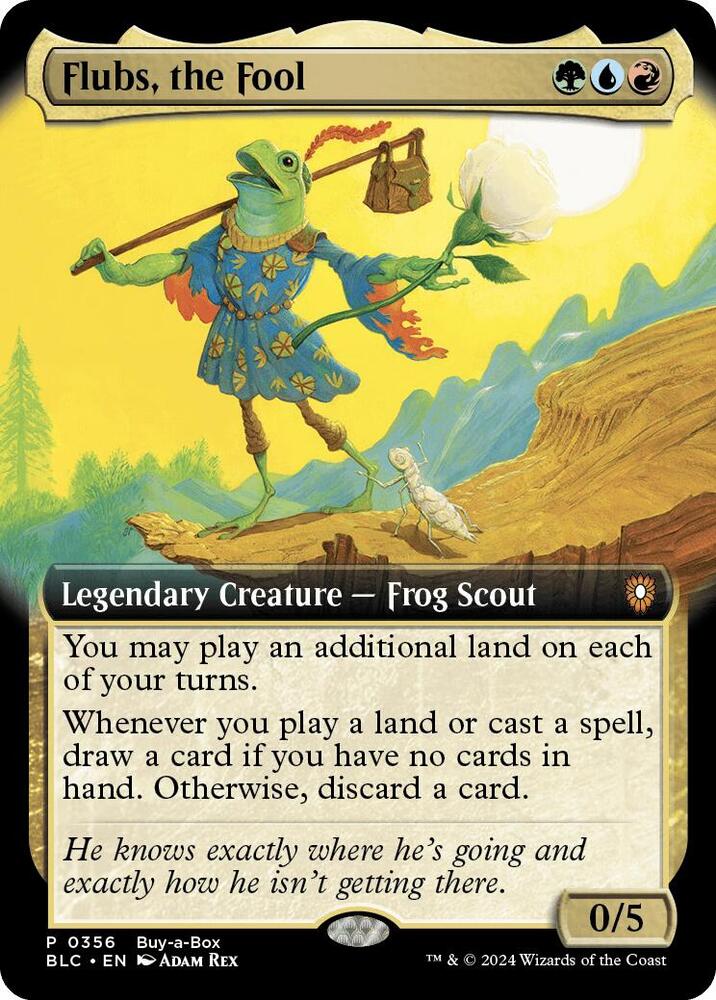 Flubs, the Fool (Buy-A-Box) (Extended Art) [Bloomburrow Promos]