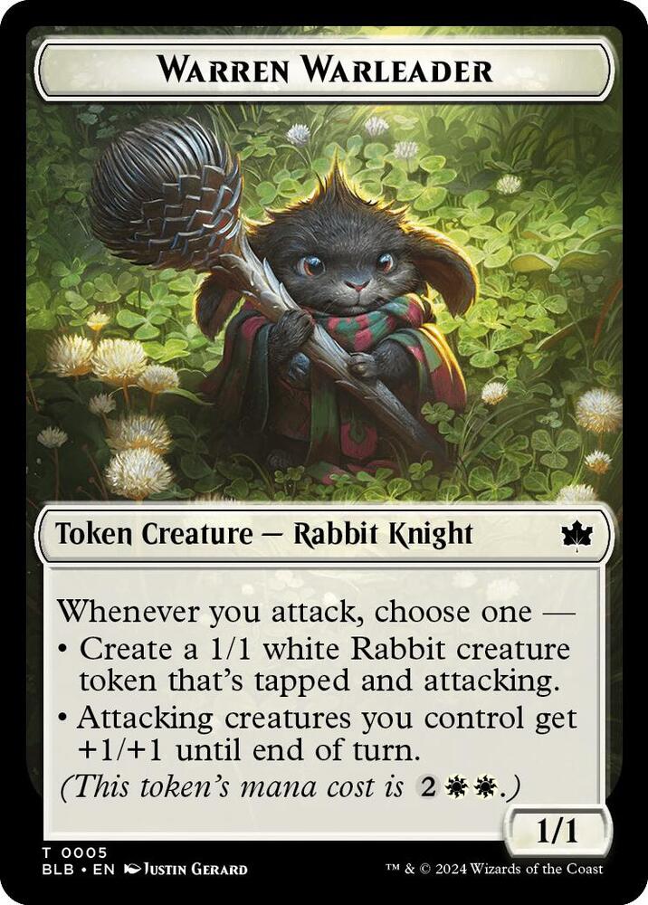 Warren Warleader Token [Bloomburrow Tokens]