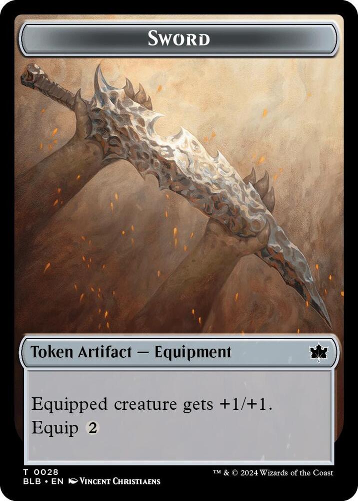 Sword Token [Bloomburrow Tokens]