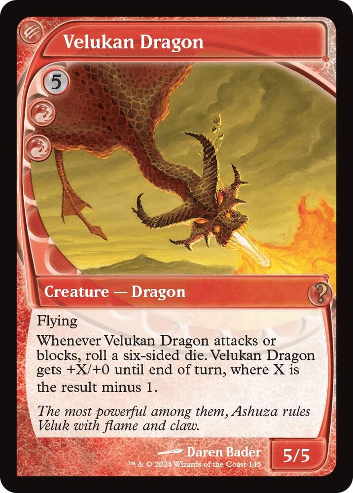Velukan Dragon (Future Sight) [Mystery Booster 2]