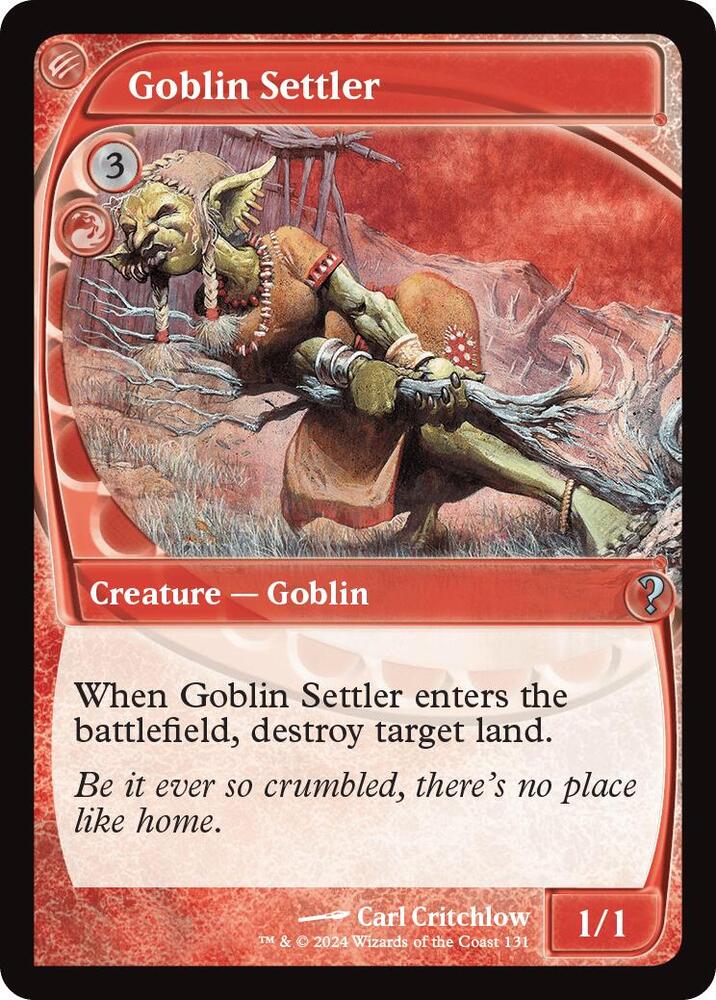 Goblin Settler (Future Sight) [Mystery Booster 2]