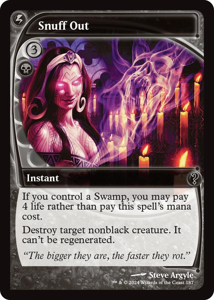 Snuff Out (Future Sight) [Mystery Booster 2]
