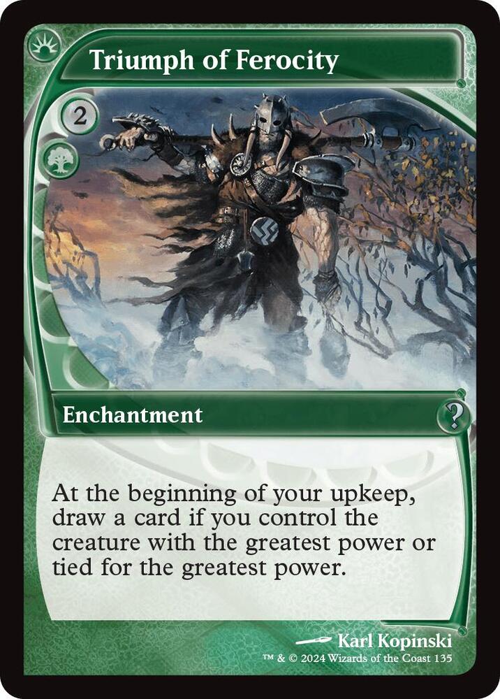 Triumph of Ferocity (Future Sight) [Mystery Booster 2]