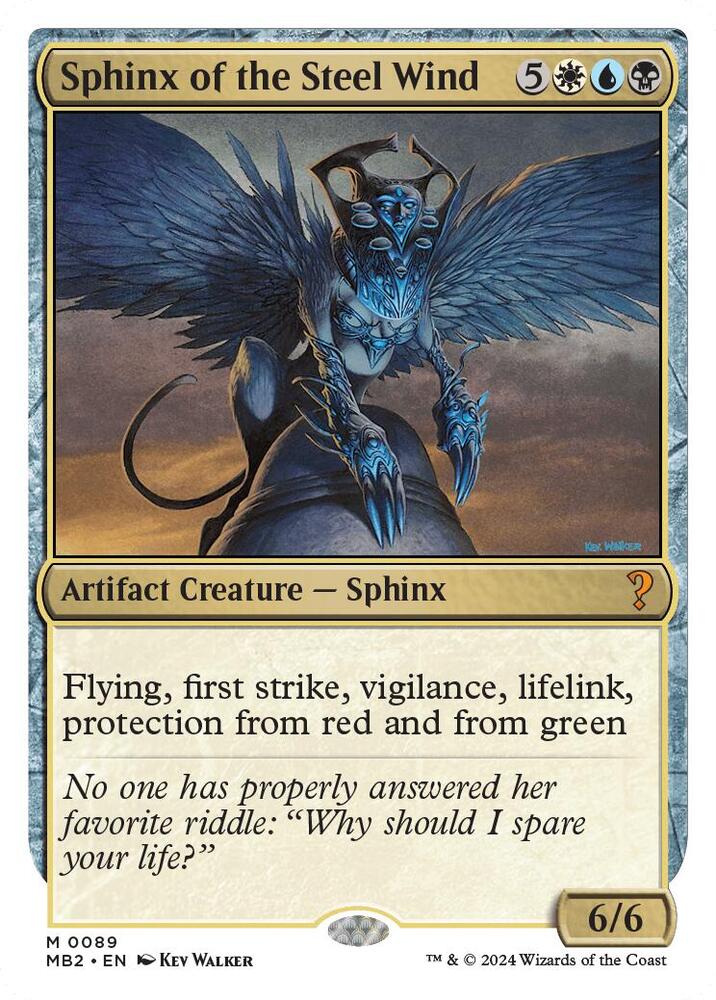 Sphinx of the Steel Wind (White Border) [Mystery Booster 2]