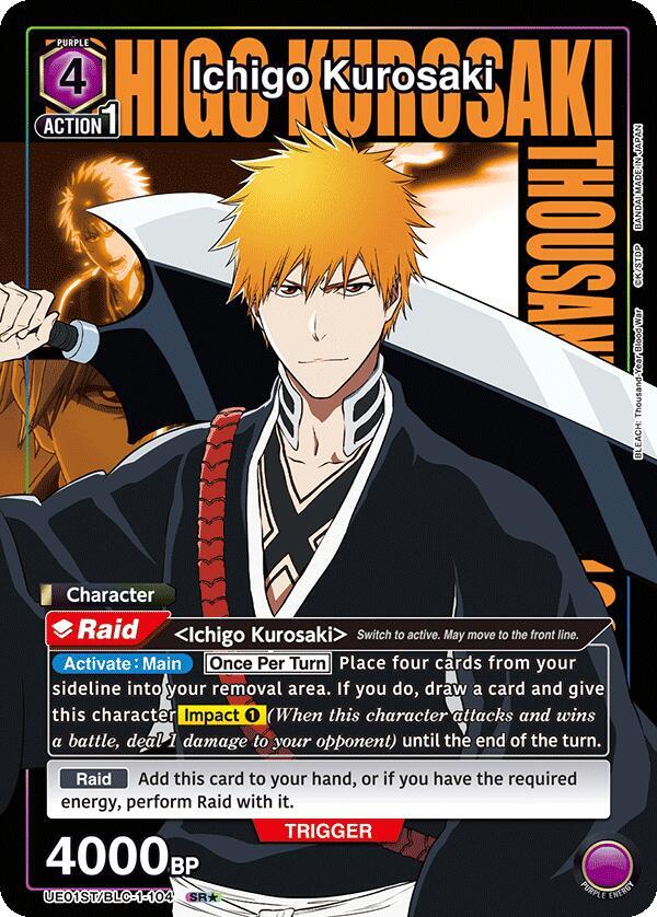 Ichigo Kurosaki (104) (SR*) (UE01ST/BLC-1-104) [UE01ST: BLEACH: Thousand-Year Blood War Starter Deck]