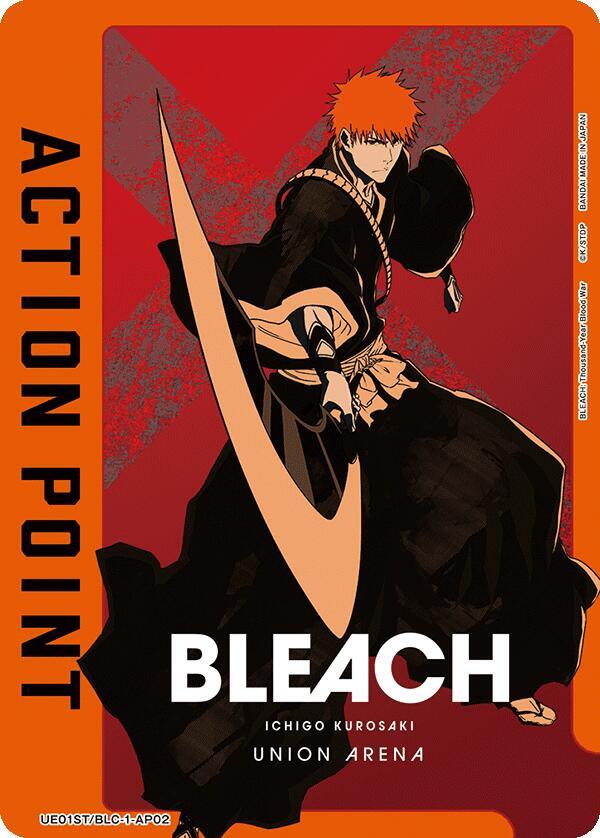 Action Point Card (AP02) (Ichigo Kurosaki) (UE01ST/BLC-1-AP02) [UE01ST: BLEACH: Thousand-Year Blood War Starter Deck]