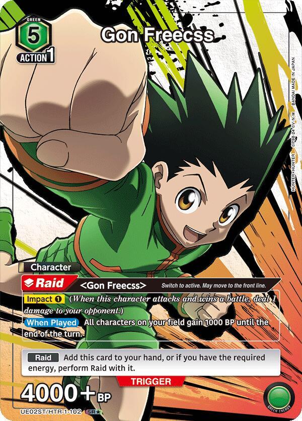 Gon Freecss (102) (SR*) (UE02ST/HTR-1-102) [UE02ST: HUNTER X HUNTER Starter Deck]