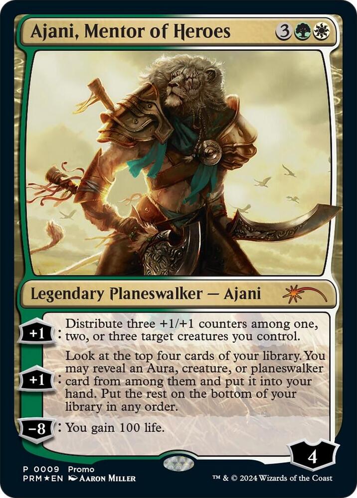 Ajani, Mentor of Heroes (Deluxe Commander Kit) [March of the Machine Promos]