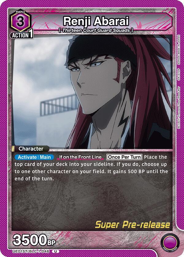 Renji Abarai (046) (UE01ST/BLC-1-046) [UE01ST: BLEACH: Thousand-Year Blood War Super Pre-Release Starter Deck]