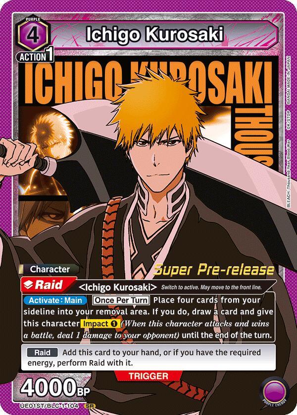 Ichigo Kurosaki (104) (UE01ST/BLC-1-104) [UE01ST: BLEACH: Thousand-Year Blood War Super Pre-Release Starter Deck]