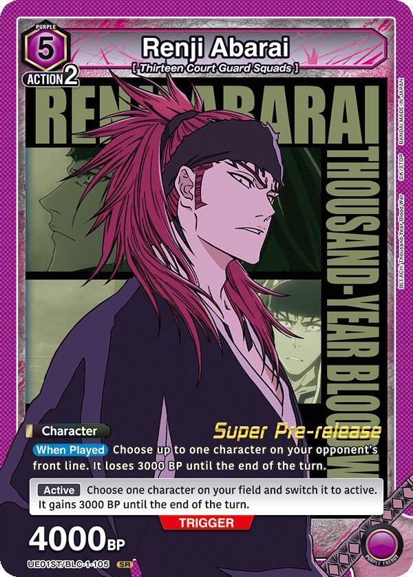 Renji Abarai (105) (UE01ST/BLC-1-105) [UE01ST: BLEACH: Thousand-Year Blood War Super Pre-Release Starter Deck]