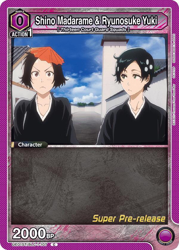 Shino Madarame & Ryunosuke Yuki (UE01ST/BLC-1-107) [UE01ST: BLEACH: Thousand-Year Blood War Super Pre-Release Starter Deck]