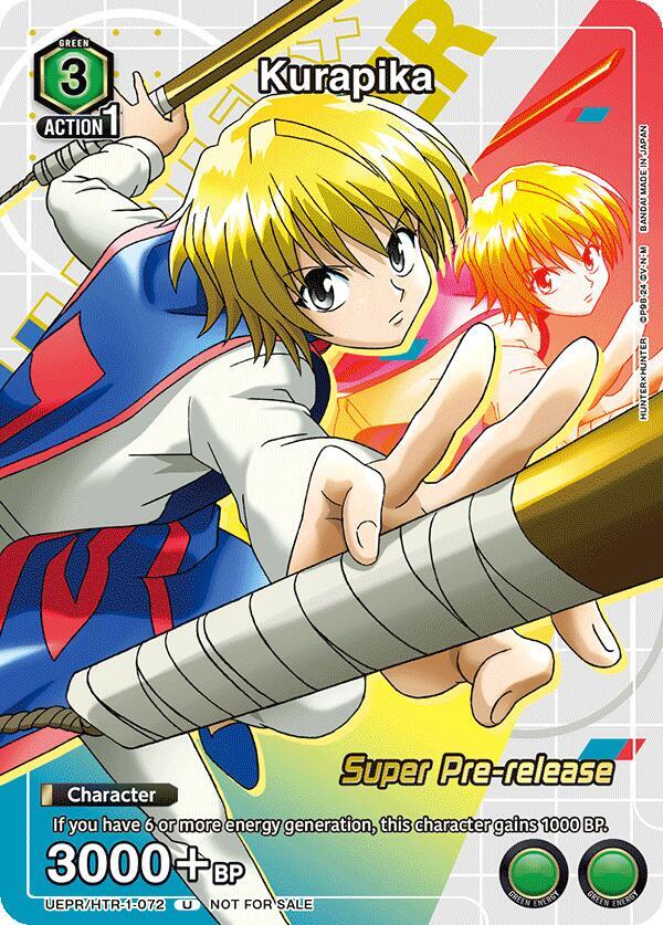 Kurapika (Super Pre-Release Event Participation) (UE02ST/HTR-1-072) [UE02ST: HUNTER X HUNTER Super Pre-Release Starter Deck]