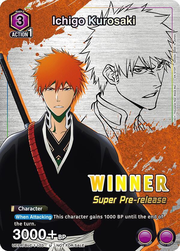Ichigo Kurosaki (Super Pre-Release Winner) (UE01ST/BLC-1-103) [UE01ST: BLEACH: Thousand-Year Blood War Super Pre-Release Starter Deck]