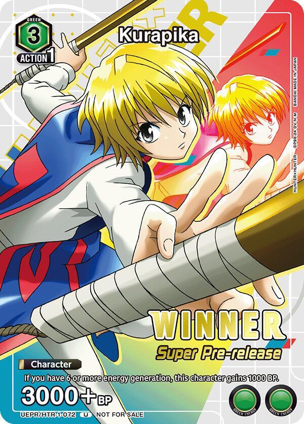 Kurapika (Super Pre-Release Winner) (UE02ST/HTR-1-072) [UE02ST: HUNTER X HUNTER Super Pre-Release Starter Deck]