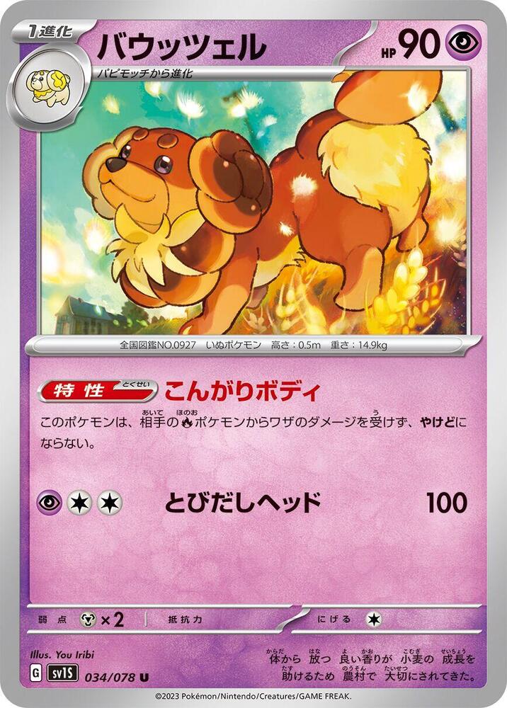 Dachsbun (034/078) [SV1S: Scarlet ex] (Japanese)