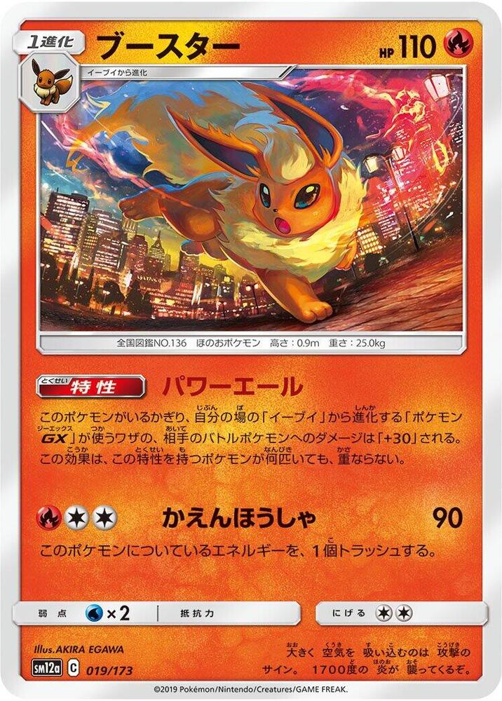 Flareon (019/173) [SM12a: TAG TEAM GX: Tag All Stars] (Japanese)