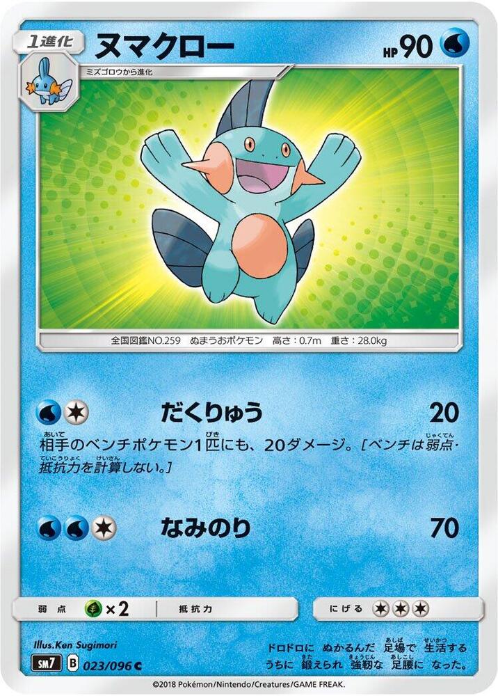 Marshtomp (023/096) [SM7: Sky-Splitting Charisma] (Japanese)