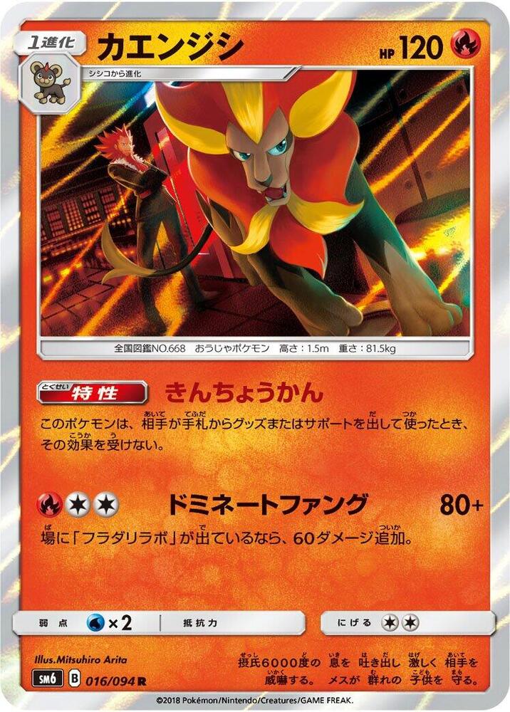 Pyroar - 016/094 (016/094) [SM6: Forbidden Light] (Japanese)