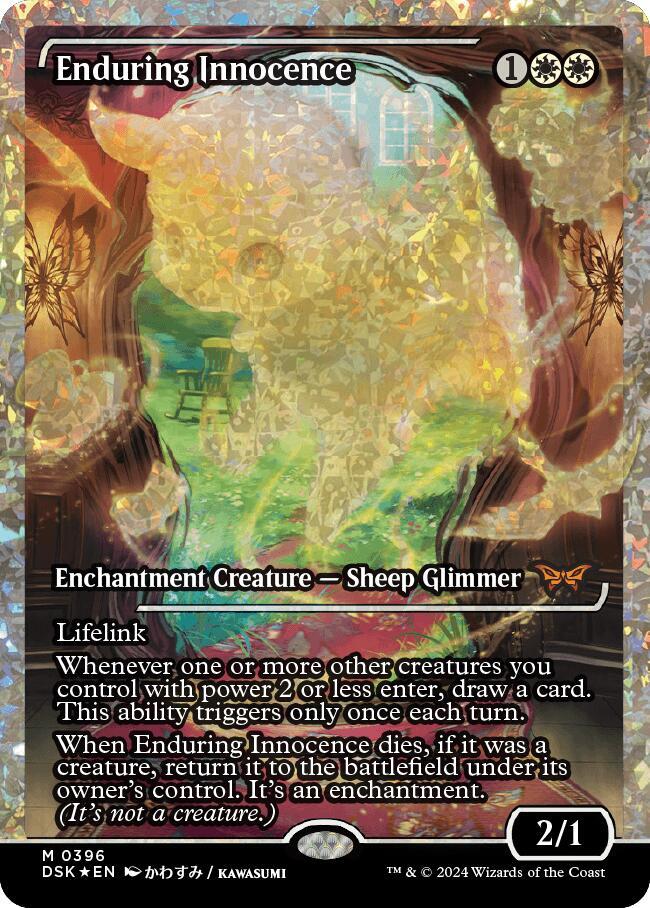 Enduring Innocence (Japan Showcase Fracture Foil) (Japanese) [Duskmourn: House of Horror]