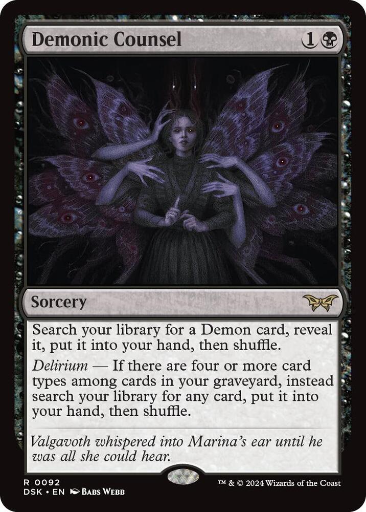 Demonic Counsel [Duskmourn: House of Horror]