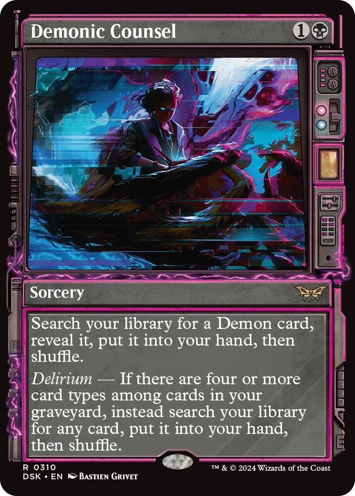 Demonic Counsel (Showcase) [Duskmourn: House of Horror]