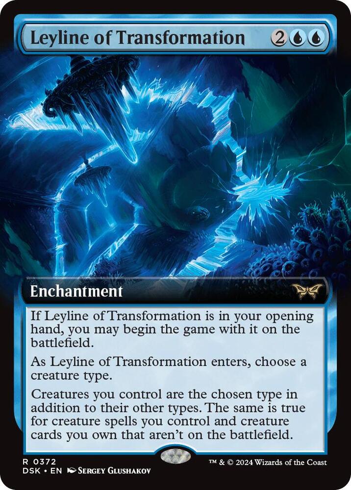 Leyline of Transformation (Extended Art) [Duskmourn: House of Horror]