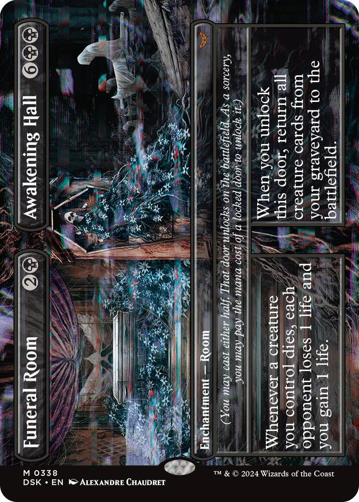 Funeral Room // Awakening Hall (Borderless) [Duskmourn: House of Horror]