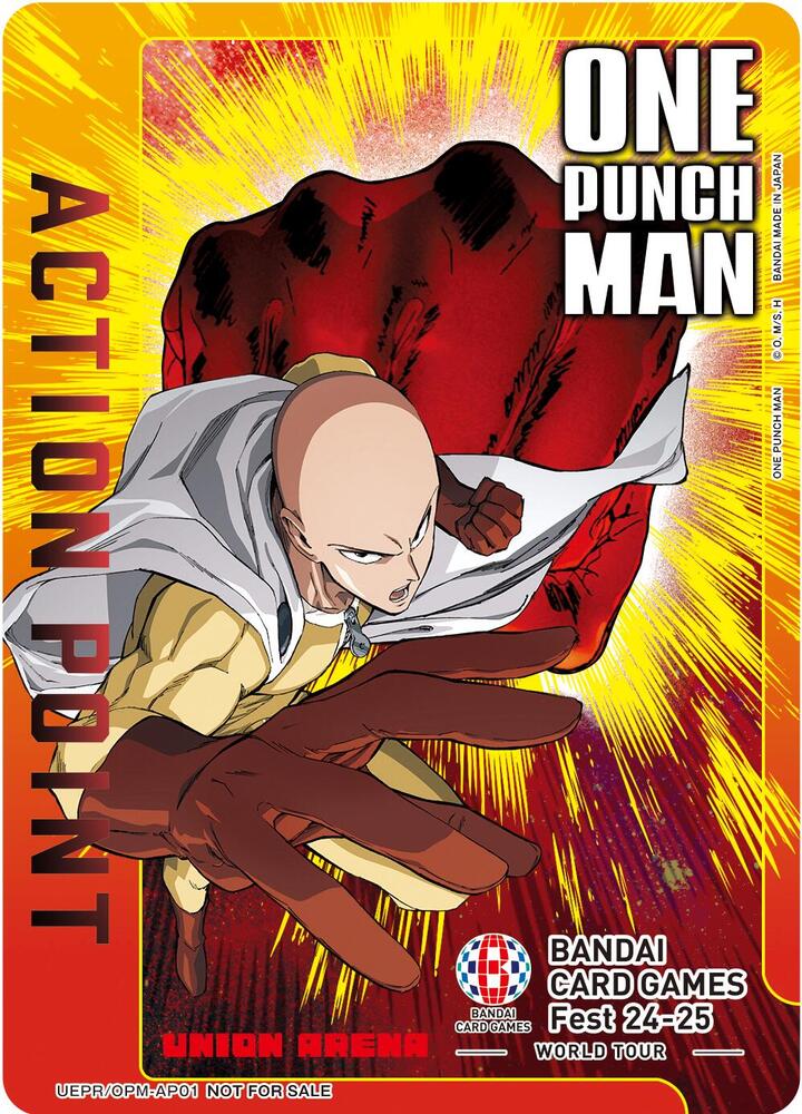 Action Point Card (One Punch Man) (BANDAI Card Games Fest 24-25 World Tour) (UEPR/OPM-AP01) [Union Arena Promotion Cards]