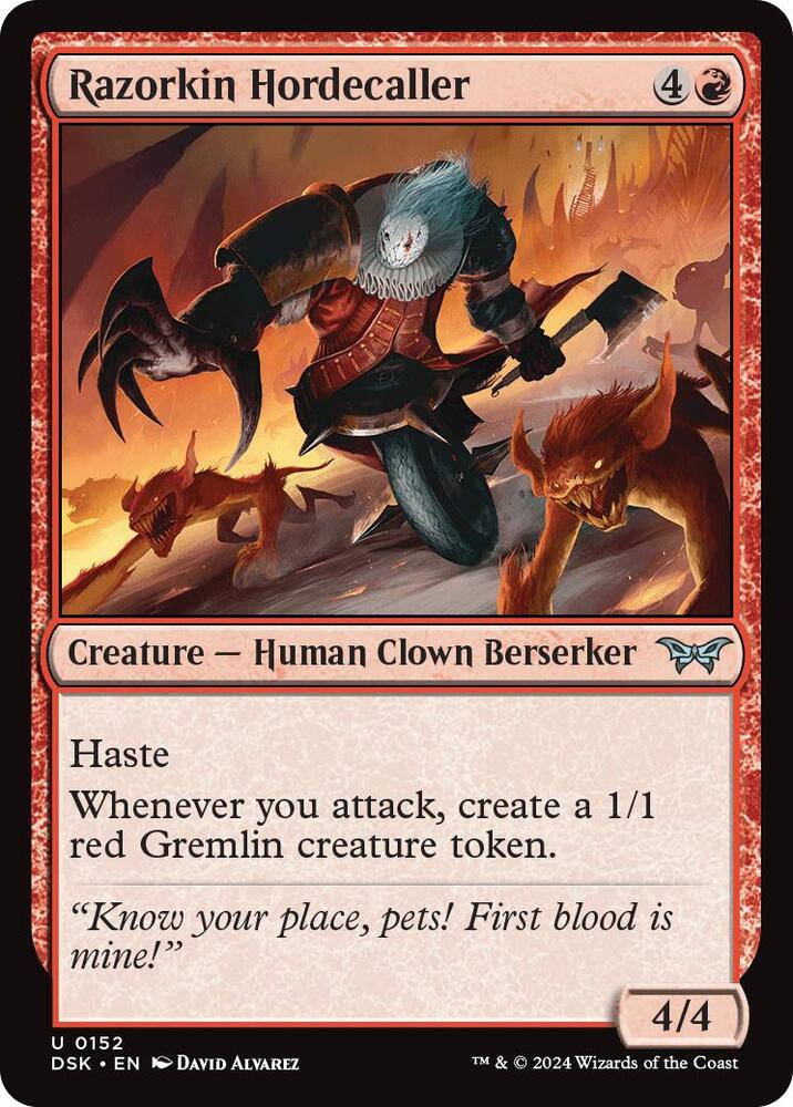 Razorkin Hordecaller [Duskmourn: House of Horror]