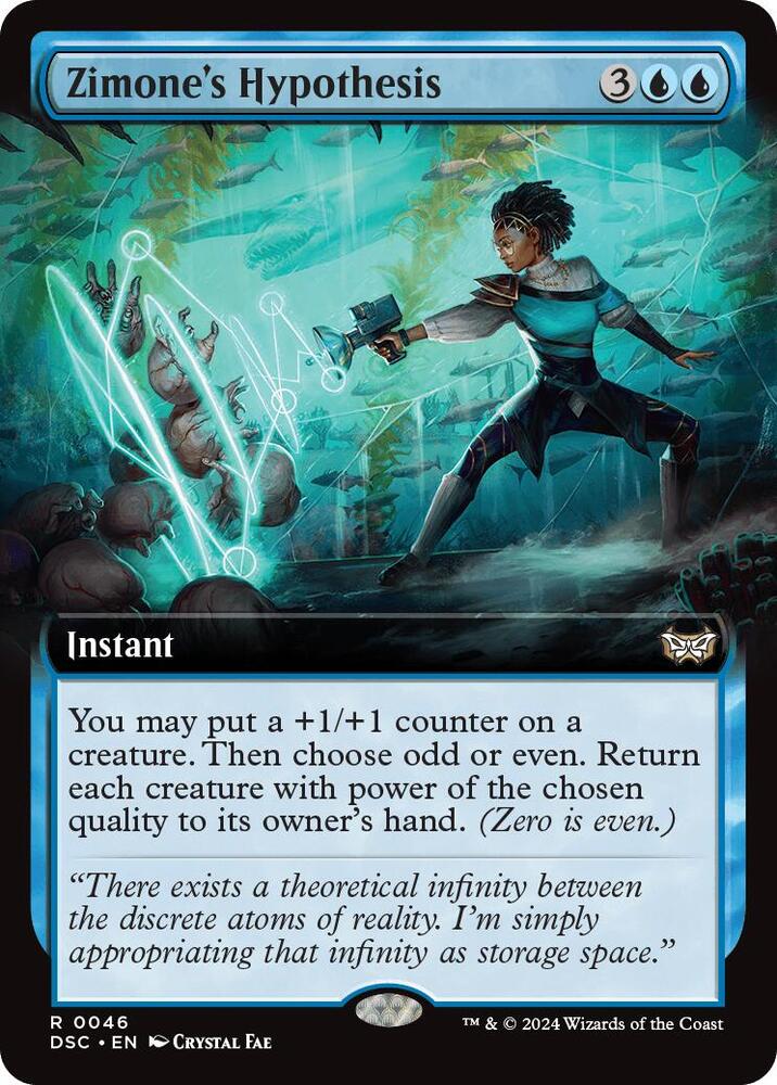 Zimone's Hypothesis (Extended Art) [Duskmourn: House of Horror Commander]