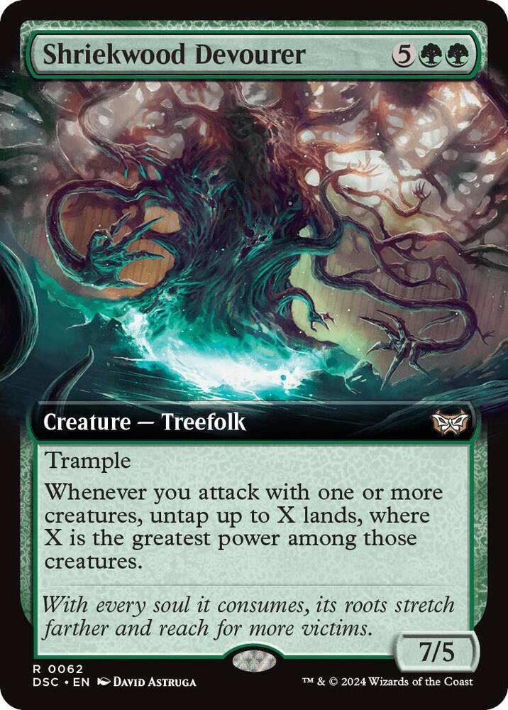 Shriekwood Devourer (Extended Art) [Duskmourn: House of Horror Commander]