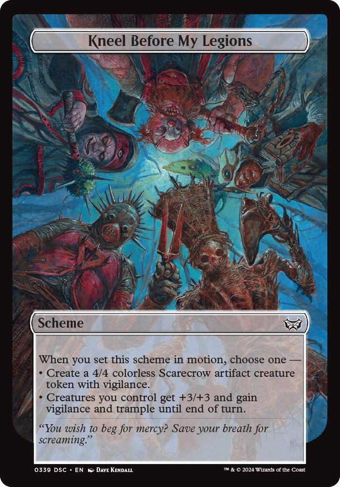 Kneel Before My Legions (Full Art) [Duskmourn: Archenemy]