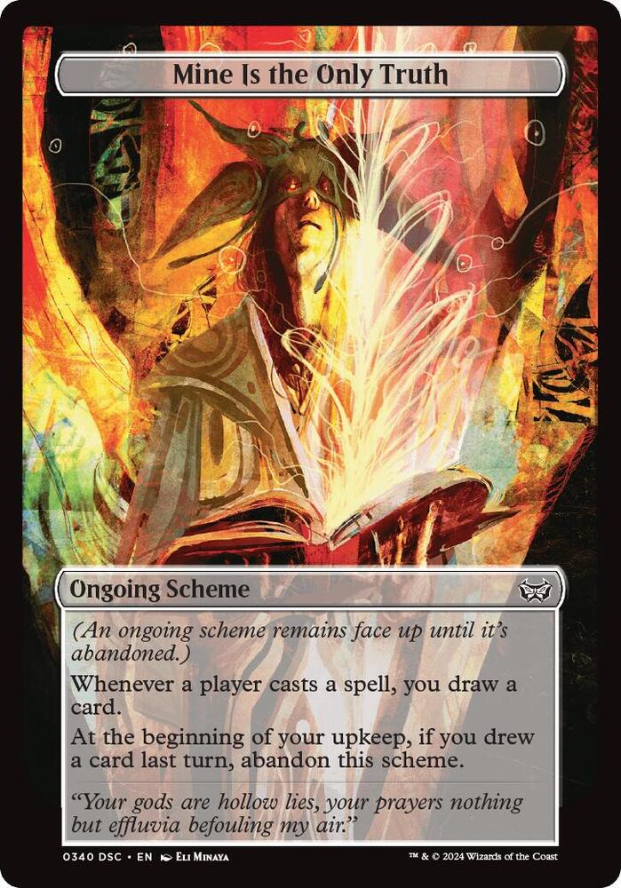 Mine Is The Only Truth (Full Art) [Duskmourn: Archenemy]