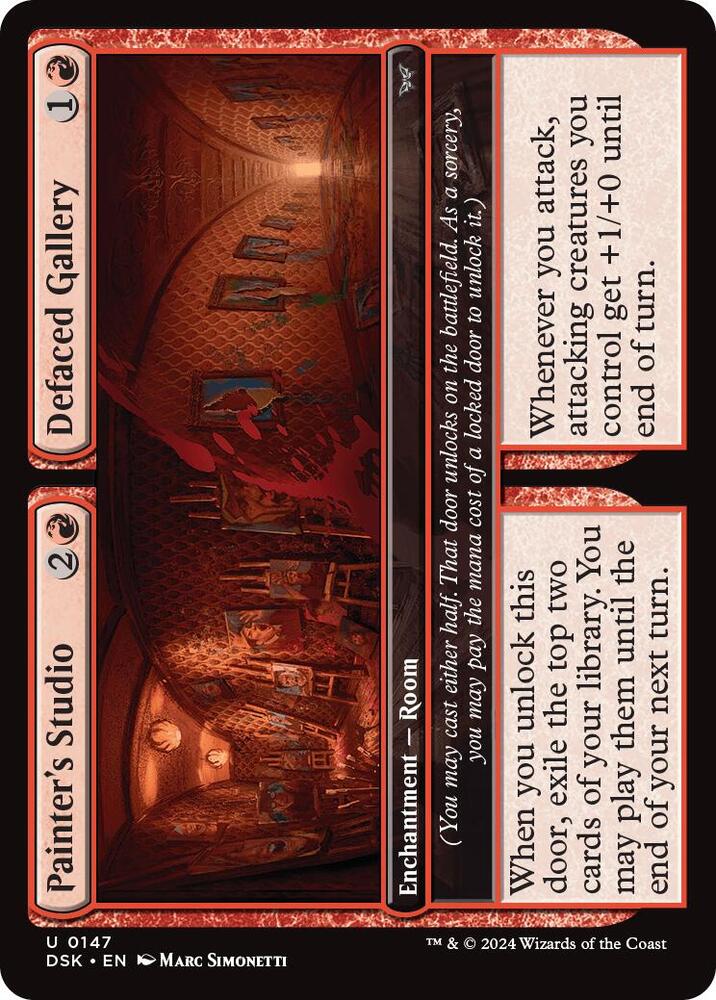 Painter's Studio // Defaced Gallery [Duskmourn: House of Horror]