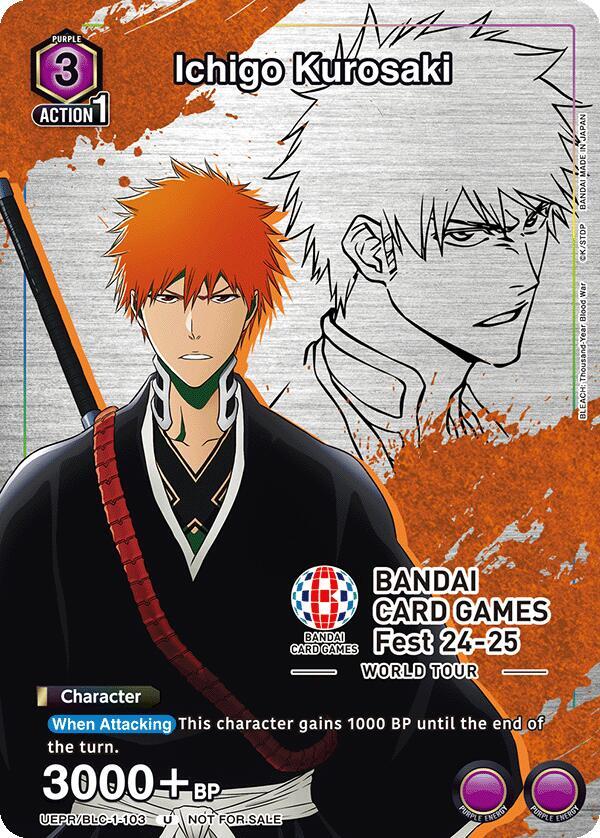 Ichigo Kurosaki (BANDAI Card Games Fest 24-25 World Tour) (UEPR/BLC-1-103) [Union Arena Promotion Cards]