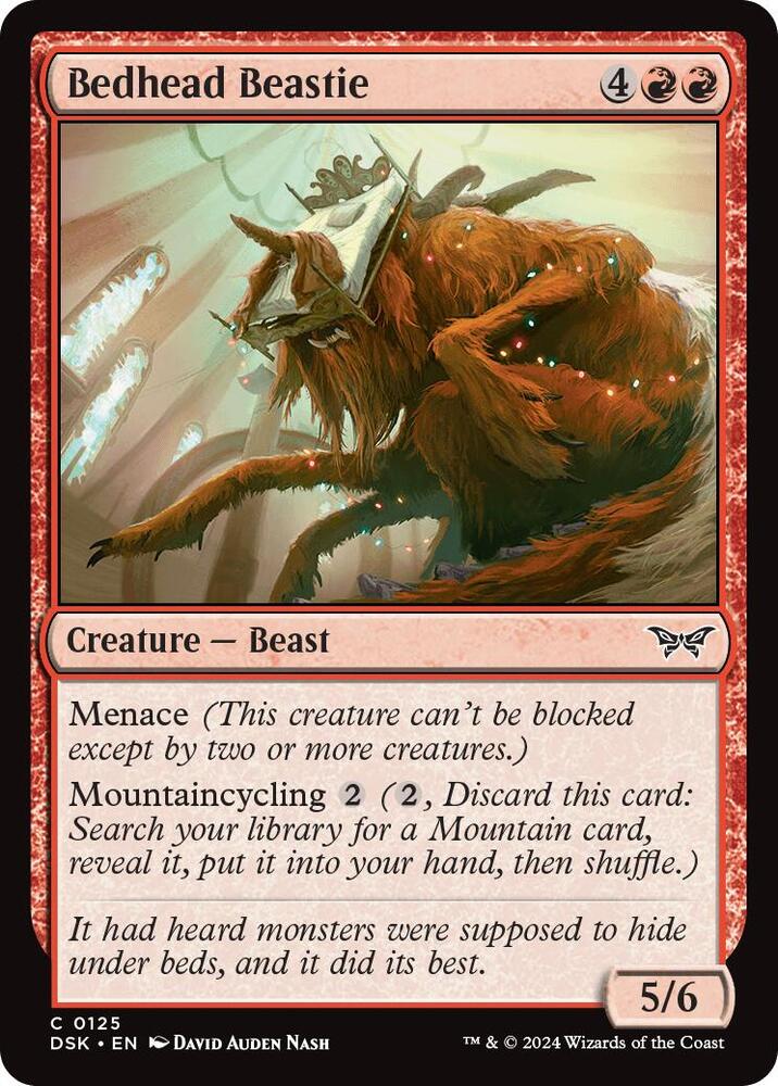 Bedhead Beastie [Duskmourn: House of Horror]